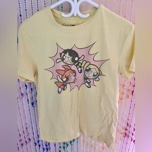 Power-puff girls vintage style Y2K S Yellow Nostalgic Graphic tee